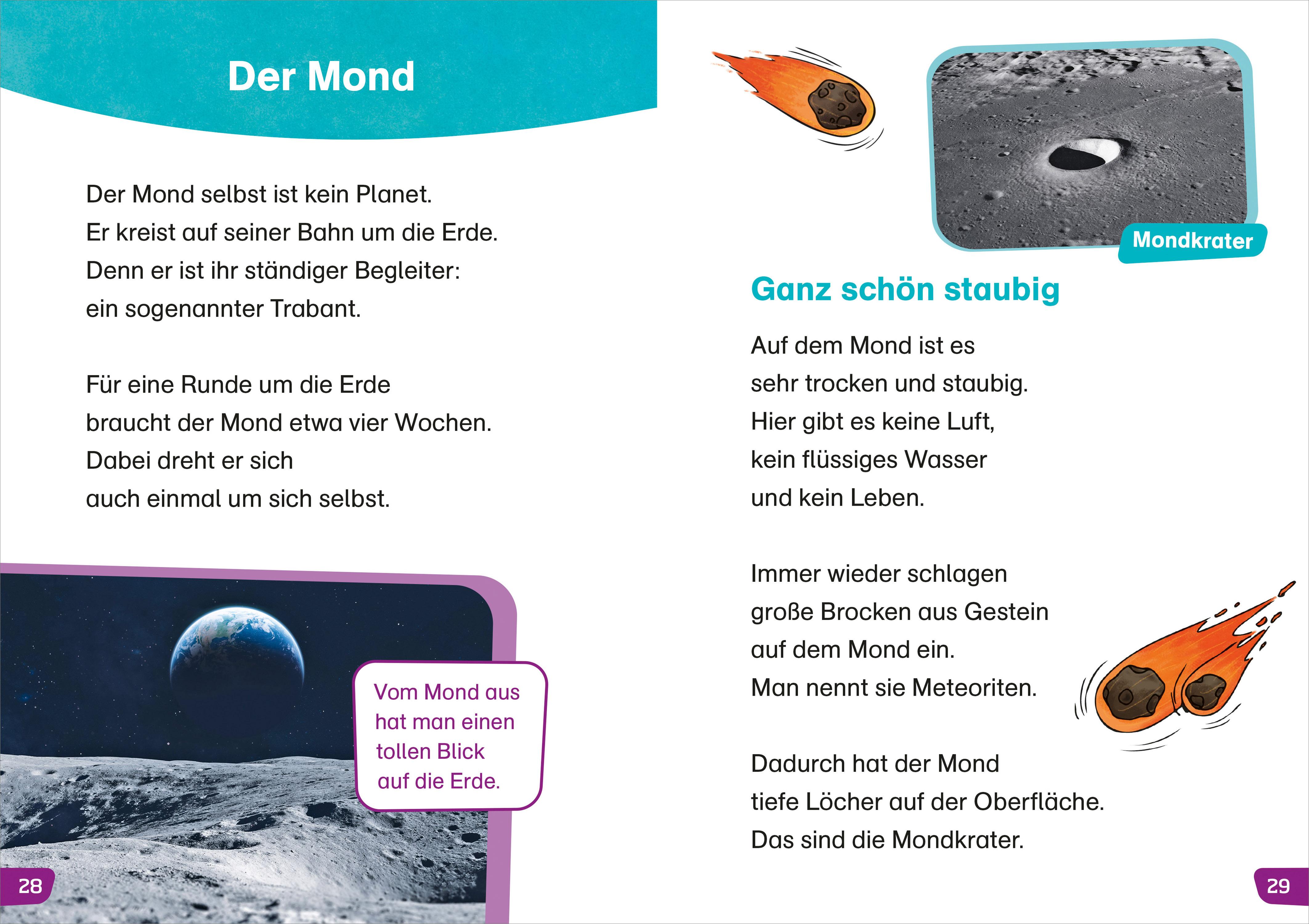 Beispielinhalt (Bild) WAS IST WAS Erstes Lesen easy! Entdecke den Weltraum