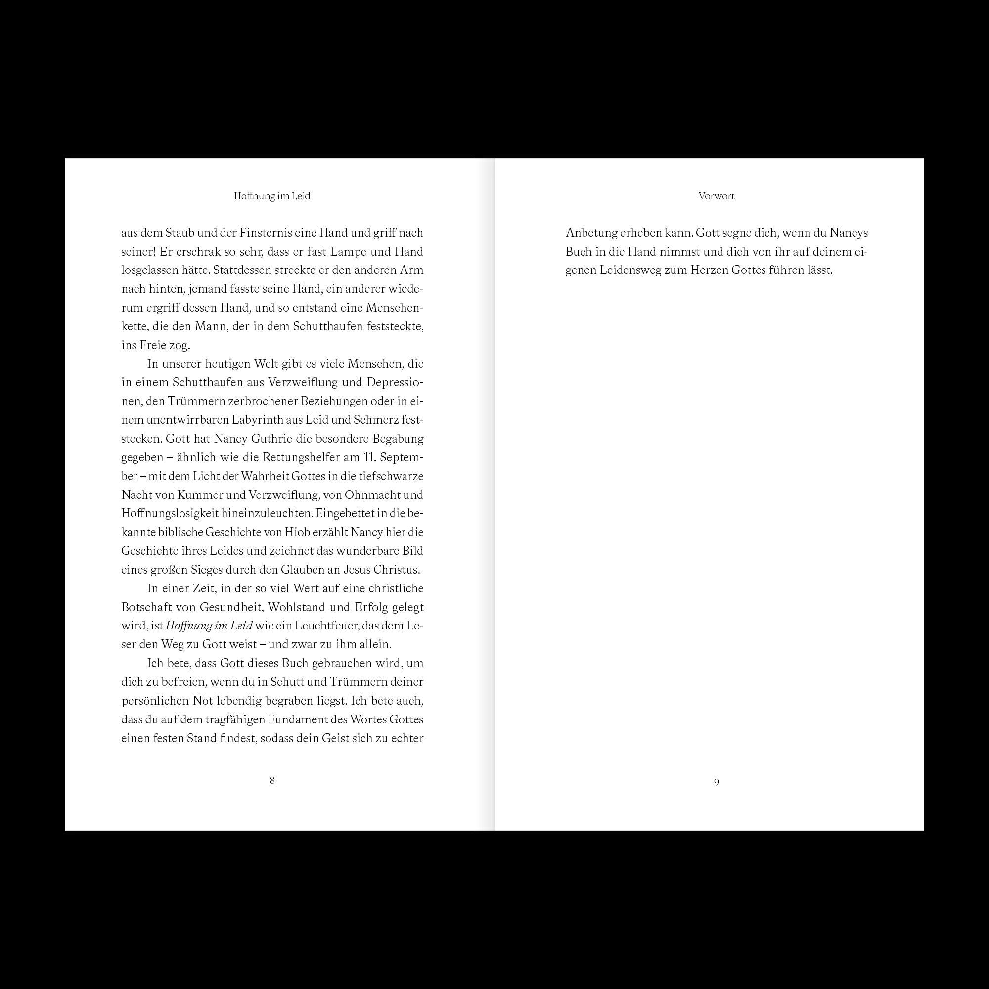Beispielinhalt (Bild) Hoffnung im Leid