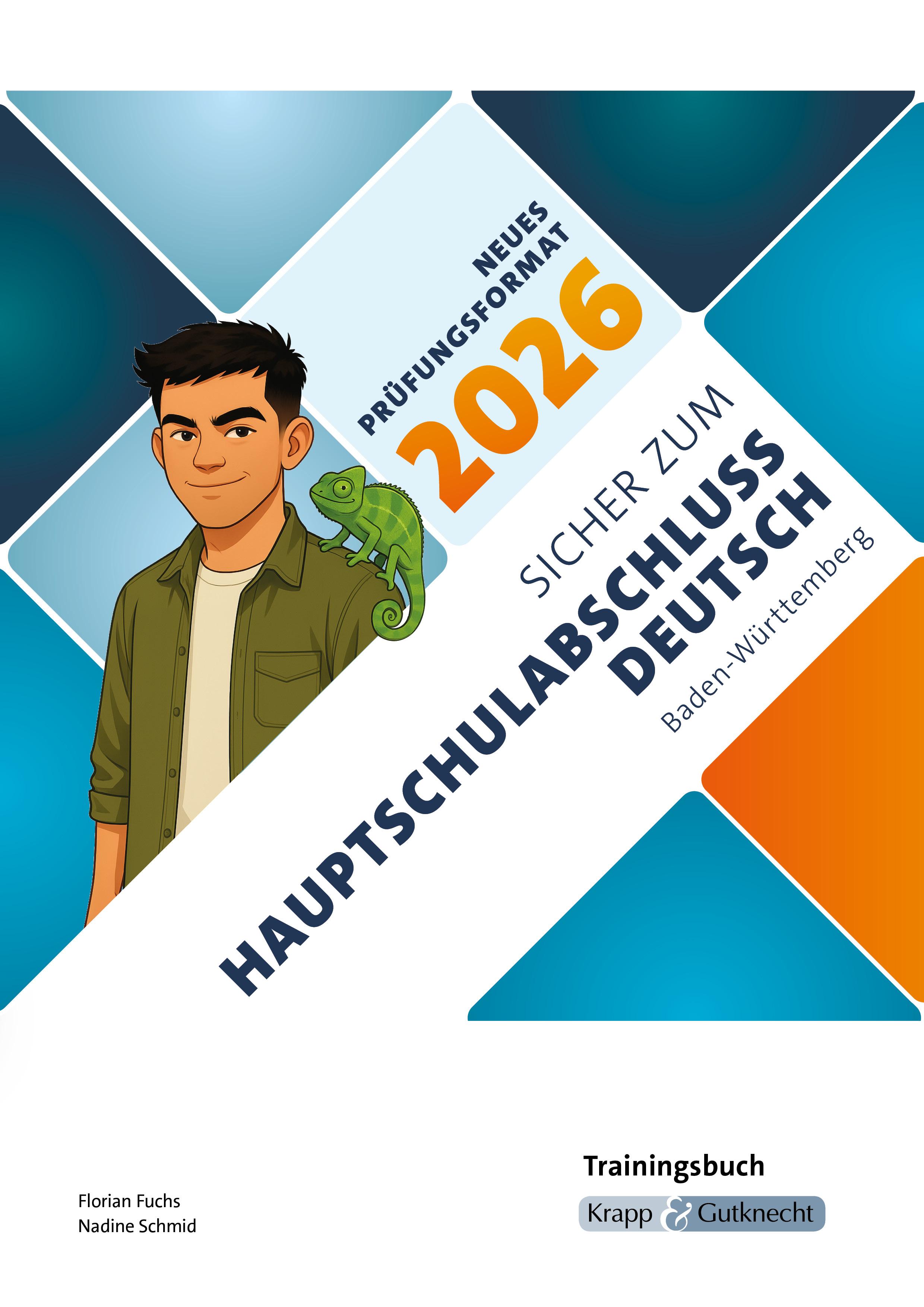Vorderes Coverbild Sicher zum Hauptschulabschluss Deutsch Baden-Württemberg 2026 - Trainingsbuch