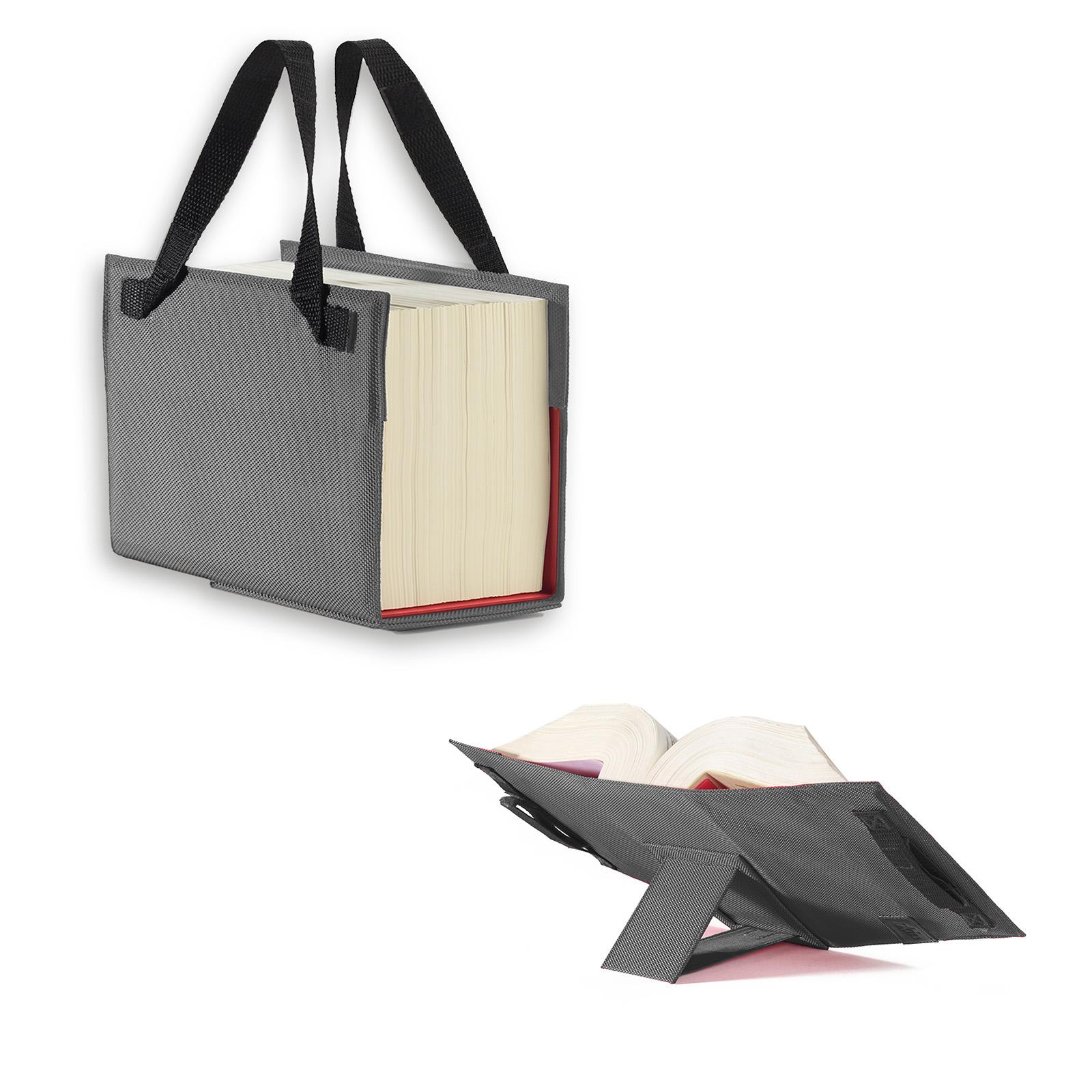 Vorderes Coverbild LexSKIN Einband in Gr. XL (Habersack) in Rubin-Rot mit ausklappbarer Buchstütze