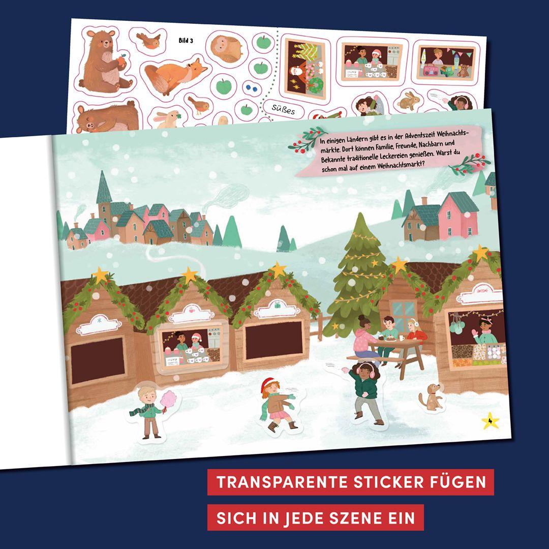 Beispielinhalt (Bild) Stickern ohne Ende - Es weihnachtet sehr