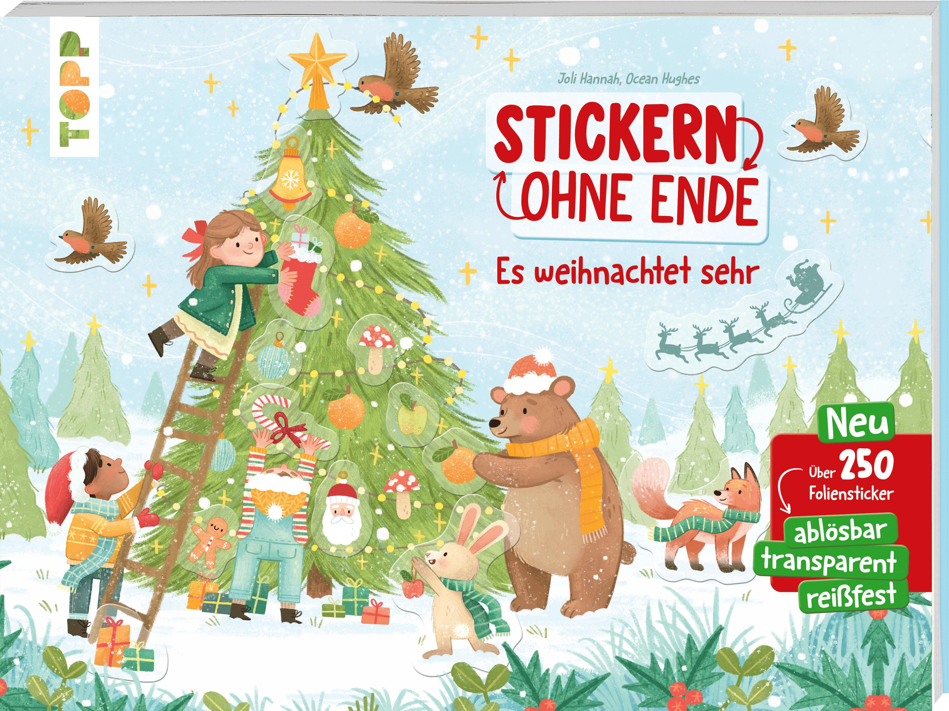Vorderes Coverbild Stickern ohne Ende - Es weihnachtet sehr