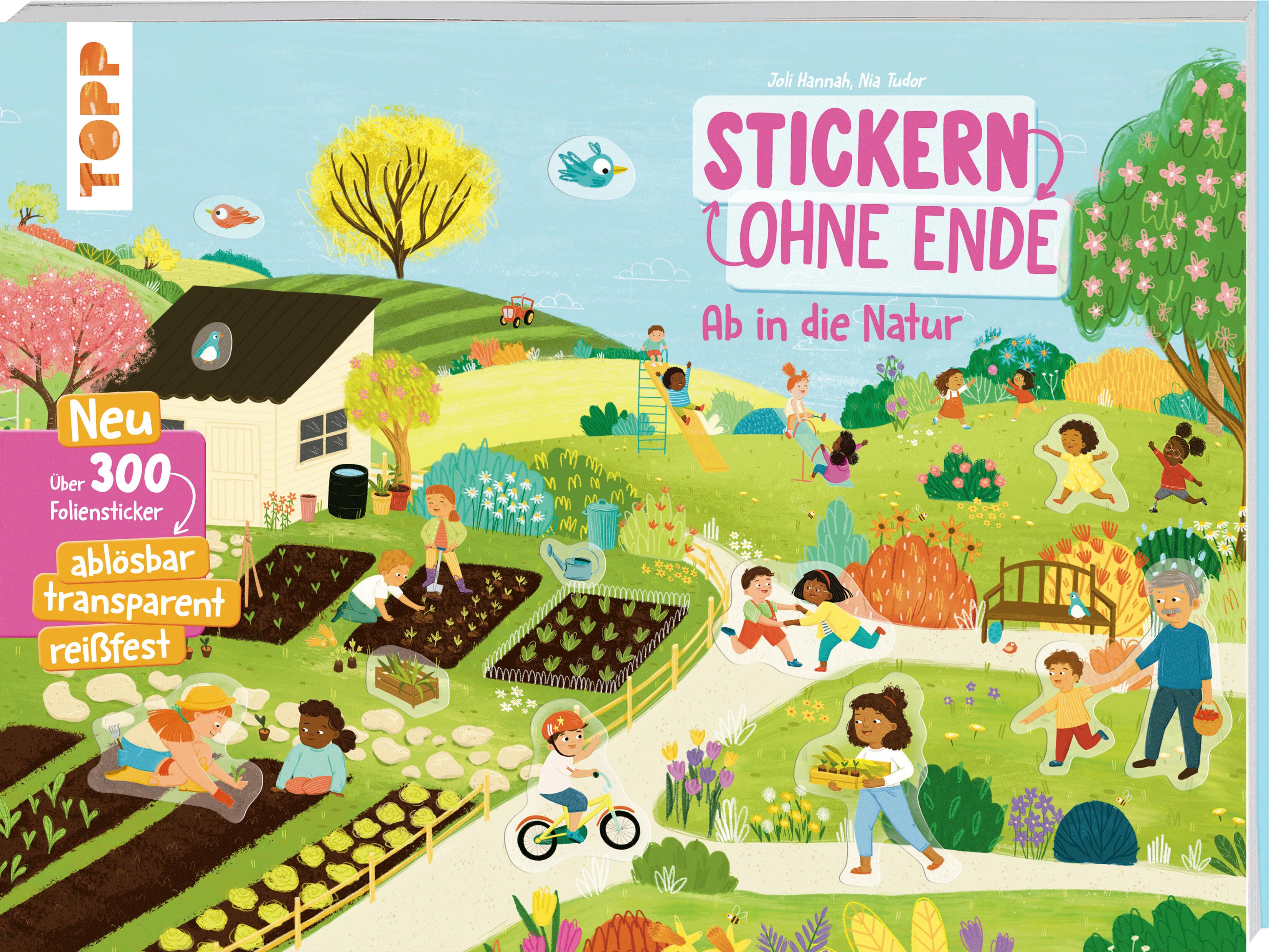 Vorderes Coverbild Stickern ohne Ende - Ab in die Natur