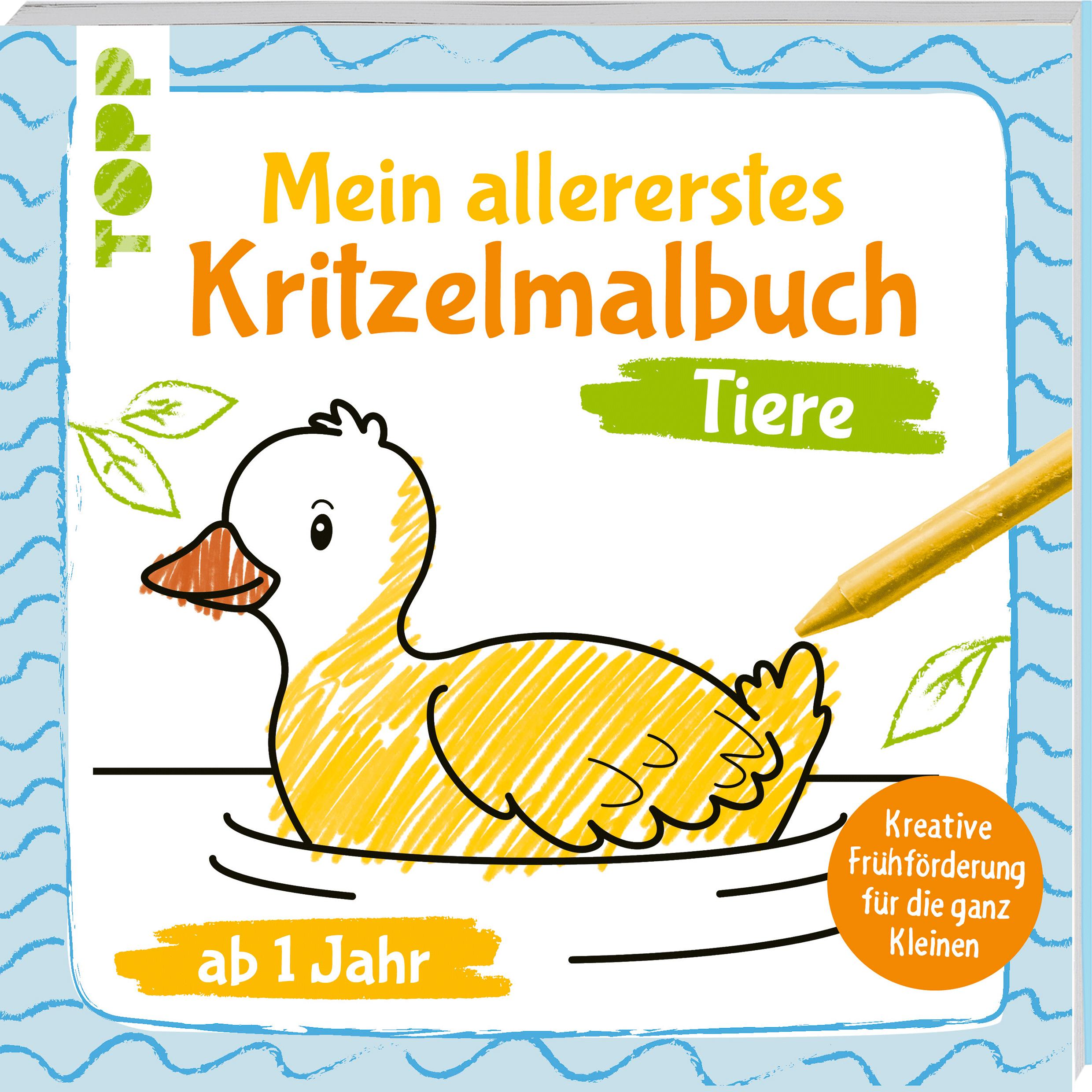Vorderes Coverbild Mein allererstes Kritzelmalbuch Tiere