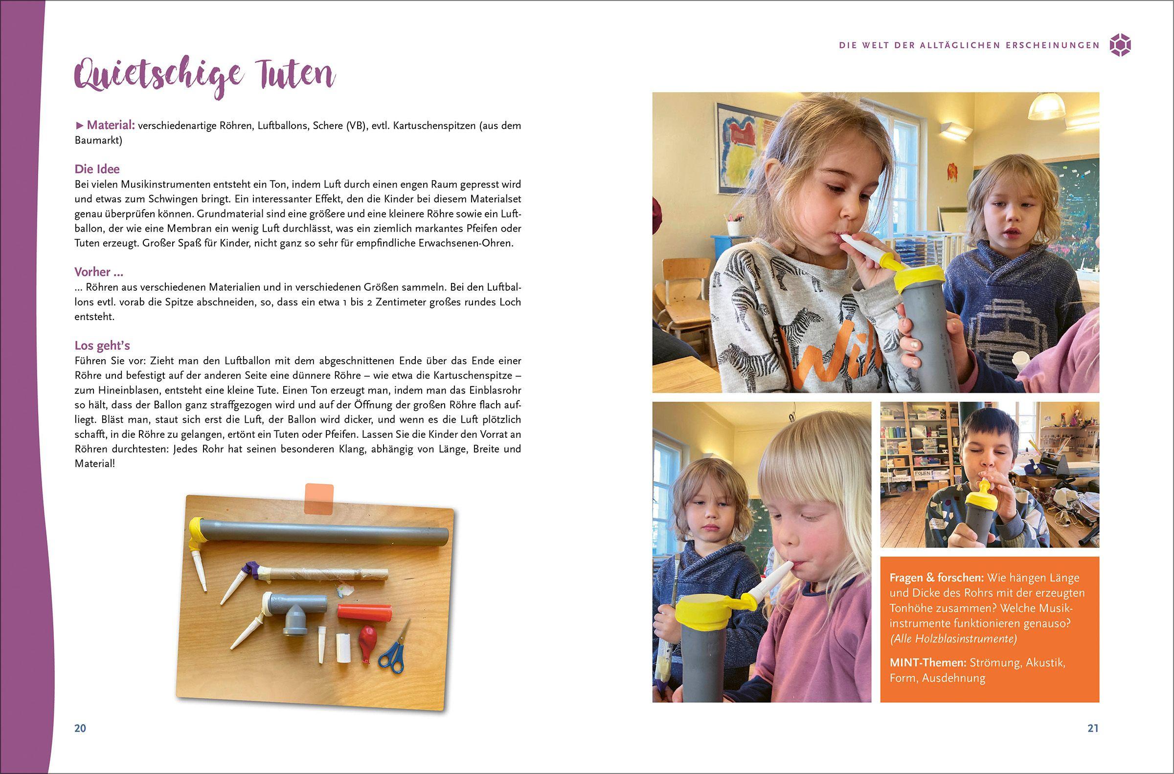 Beispielinhalt (Bild) Freispiel-Impulse: Experimentieren