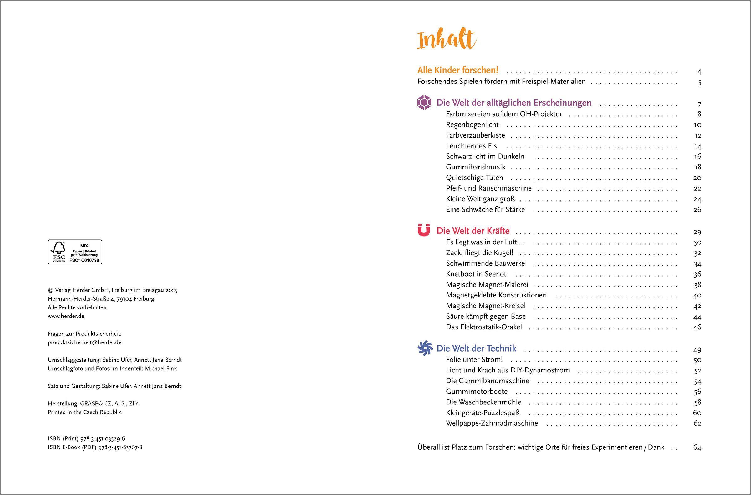 Beispielinhalt (Bild) Freispiel-Impulse: Experimentieren