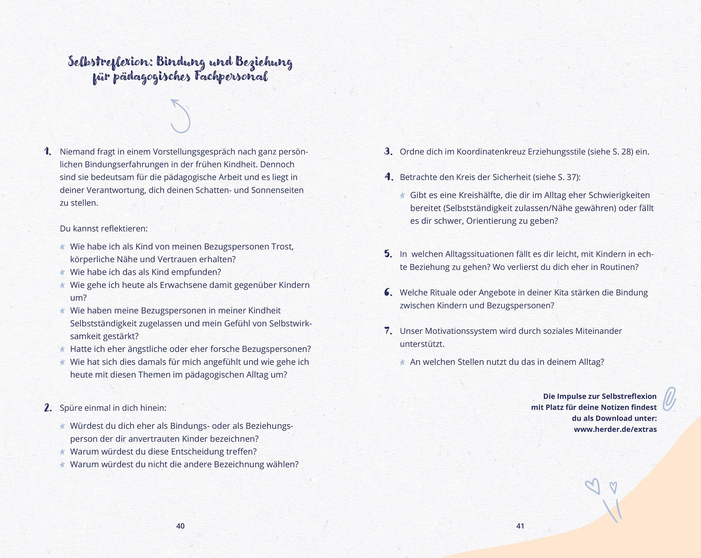 Beispielinhalt (Bild) Bindungsstarke Kita