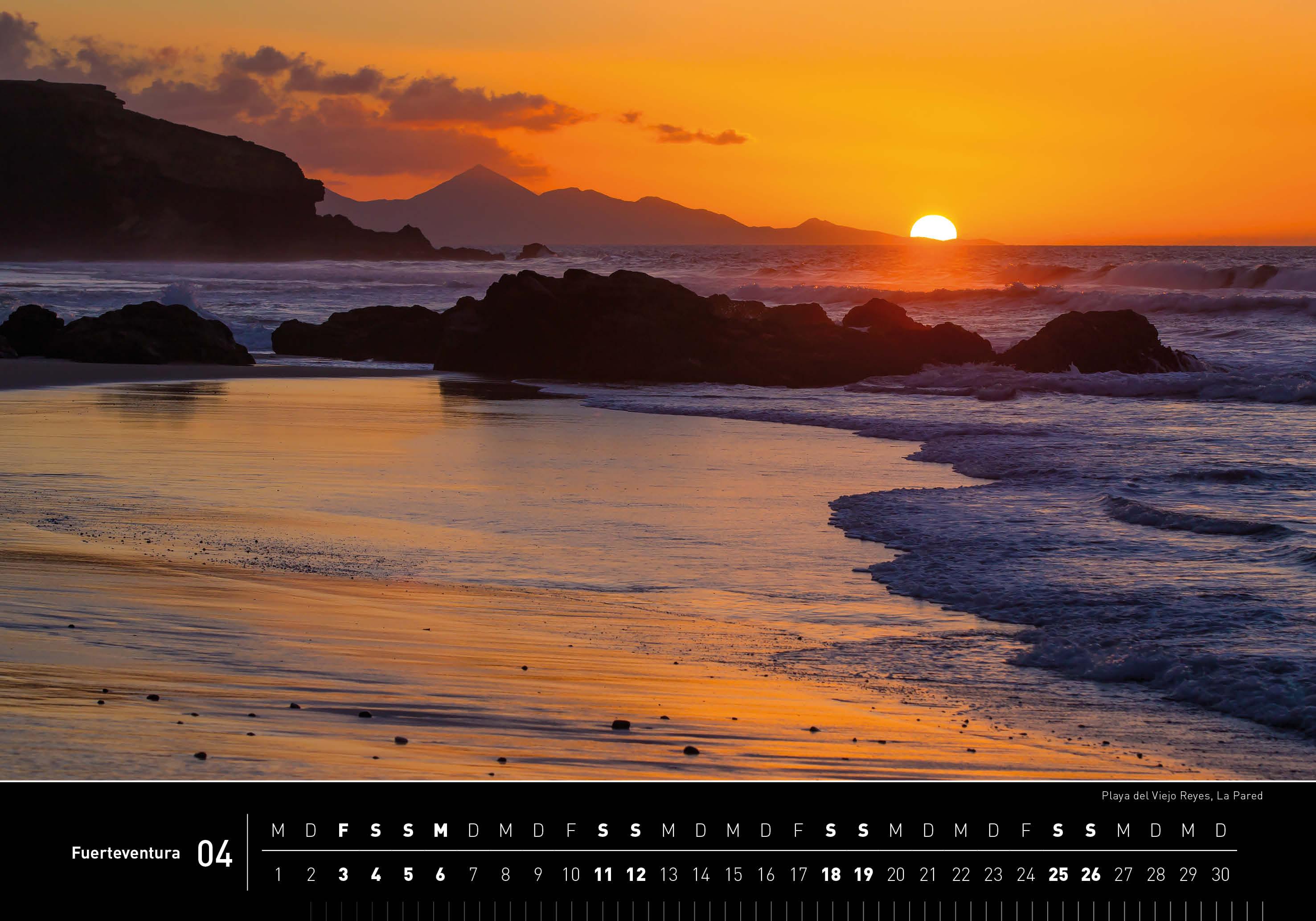 Beispielinhalt (Bild) Fuerteventura Premiumkalender 2026