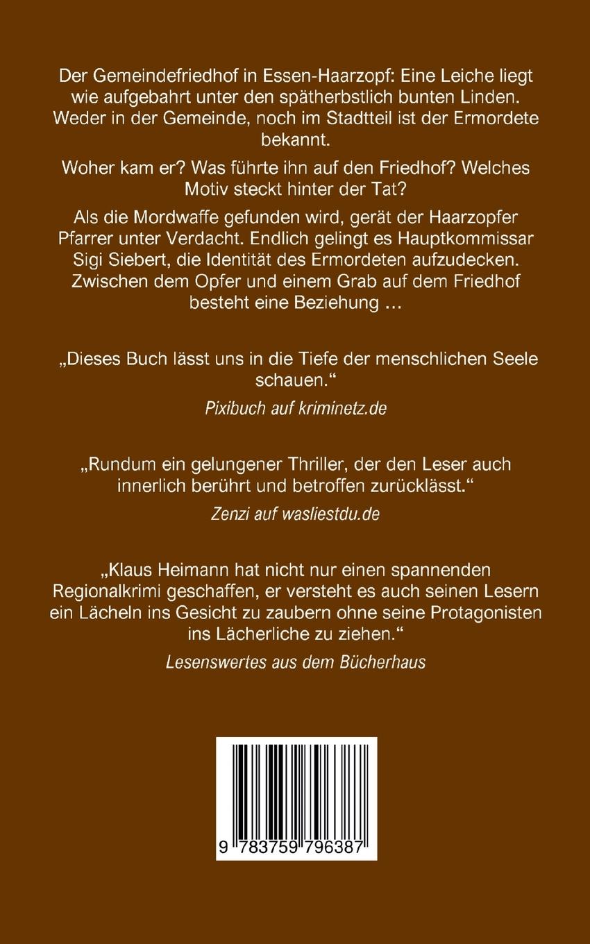 Rückseitencover Gang zum Friedhof