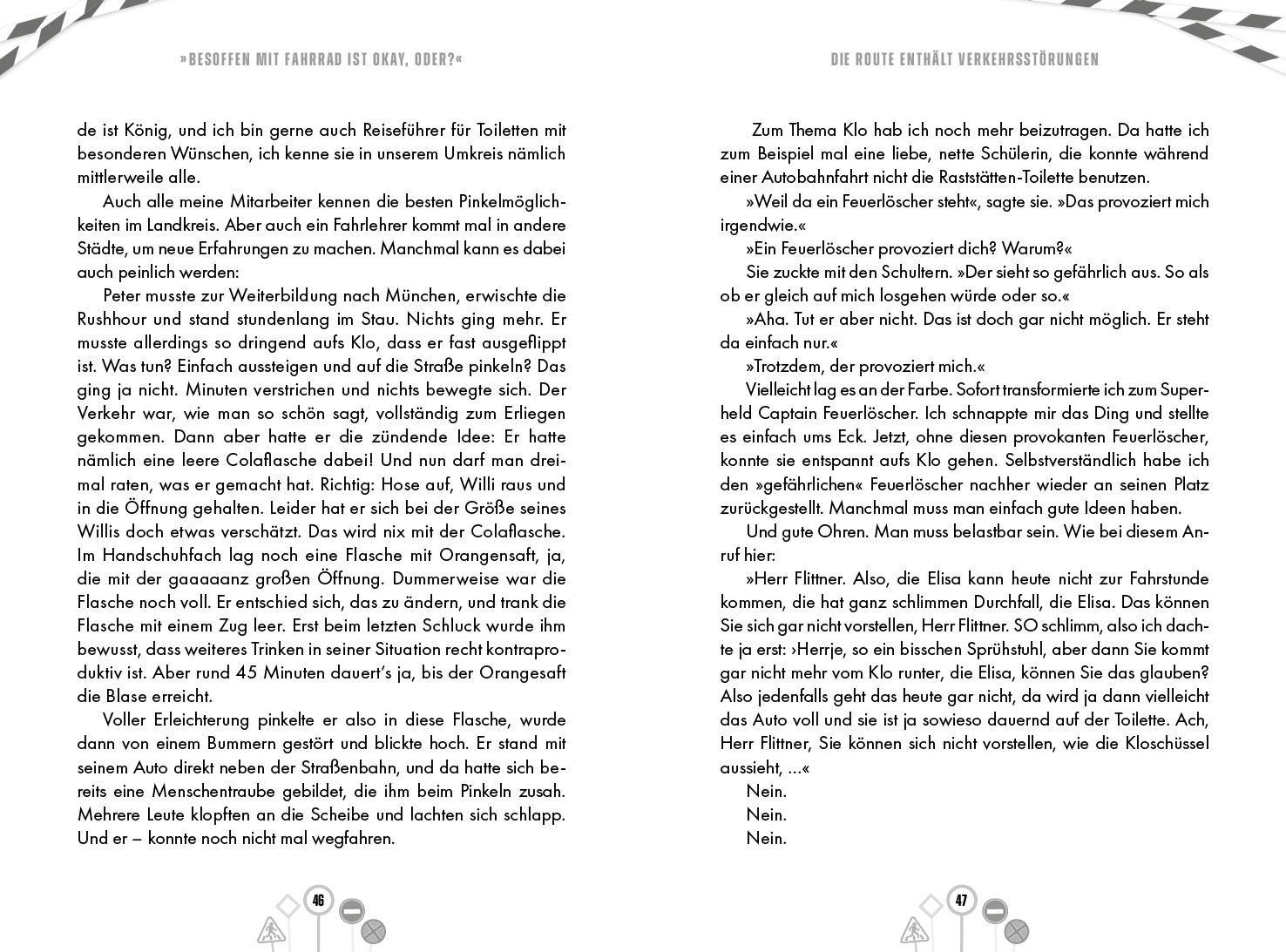 Beispielinhalt (Bild) 'Besoffen mit Fahrrad ist okay, oder?'