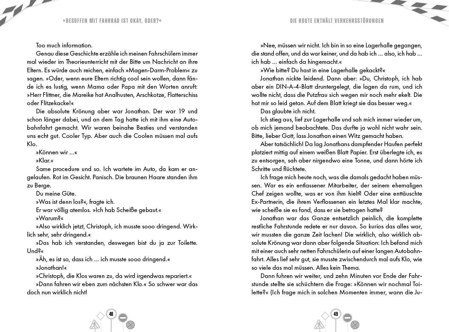 Beispielinhalt (Bild) 'Besoffen mit Fahrrad ist okay, oder?'