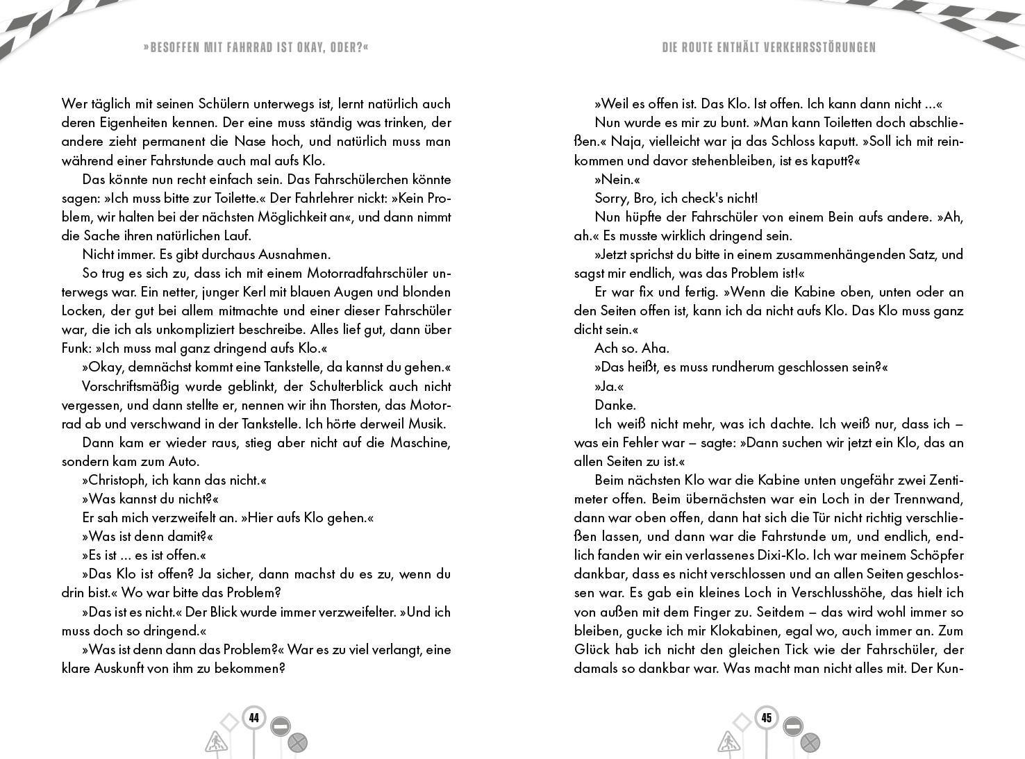 Beispielinhalt (Bild) 'Besoffen mit Fahrrad ist okay, oder?'