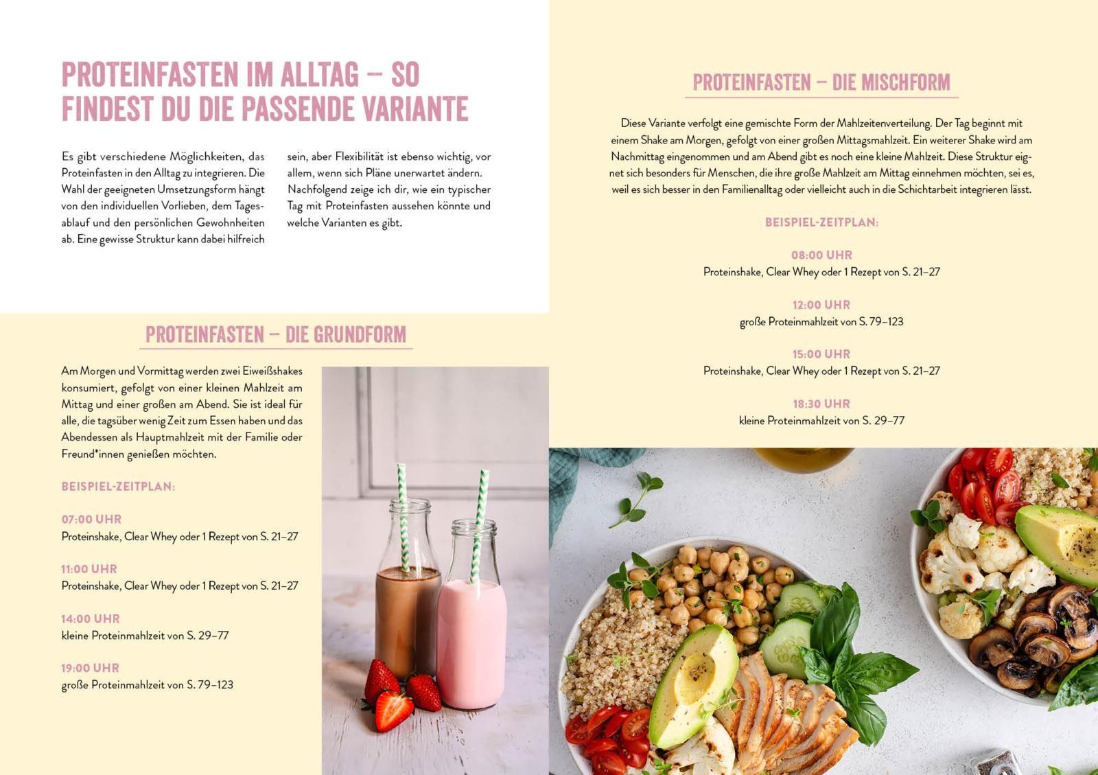 Beispielinhalt (Bild) Proteinfasten - Das Kochbuch