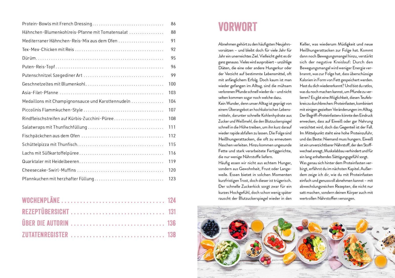 Beispielinhalt (Bild) Proteinfasten - Das Kochbuch