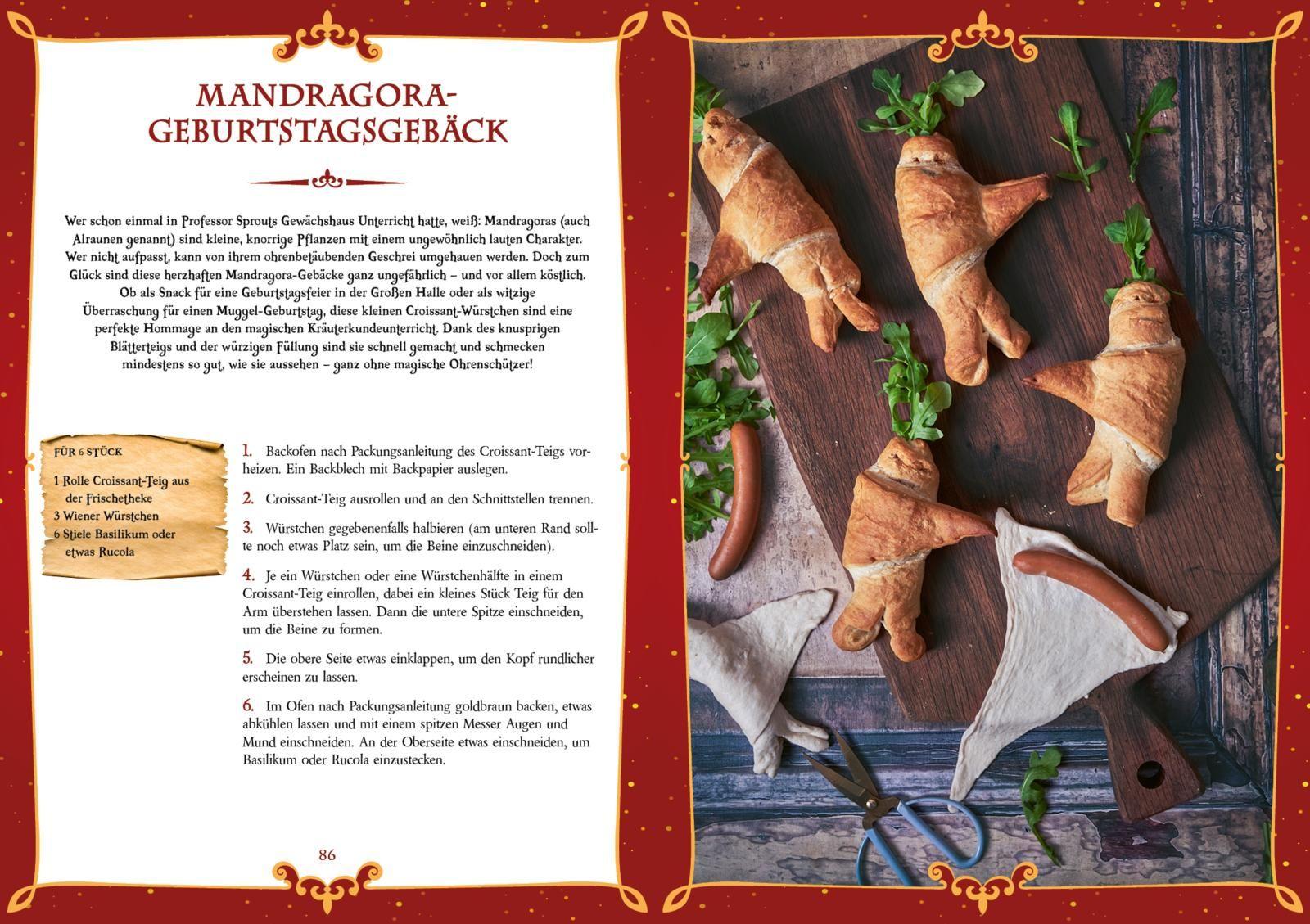 Beispielinhalt (Bild) Feste feiern für Potter-Fans - Das Koch- und Backbuch