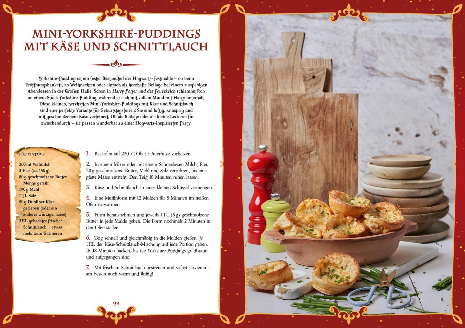 Beispielinhalt (Bild) Feste feiern für Potter-Fans - Das Koch- und Backbuch