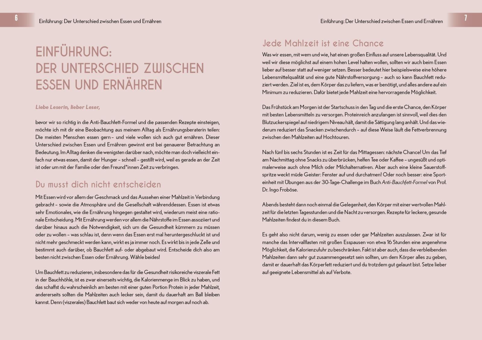 Beispielinhalt (Bild) Anti-Bauchfett-Formel - Das Kochbuch