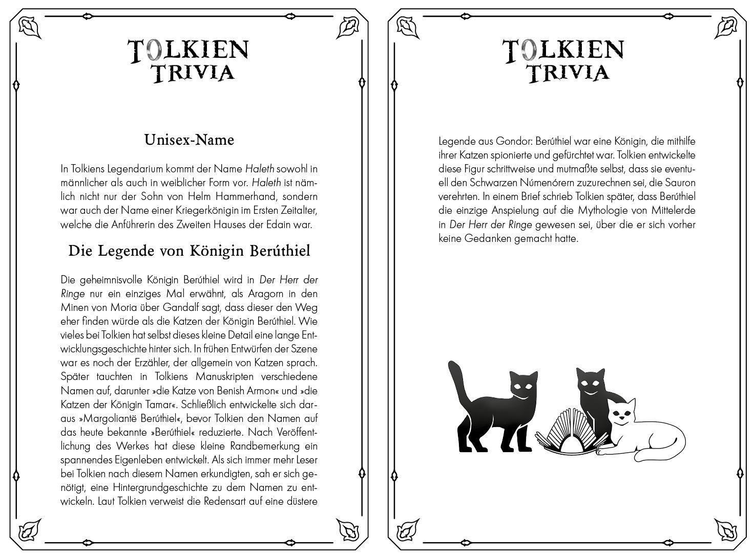 Beispielinhalt (Bild) Noch mehr unnützes Wissen für Tolkien-Fans