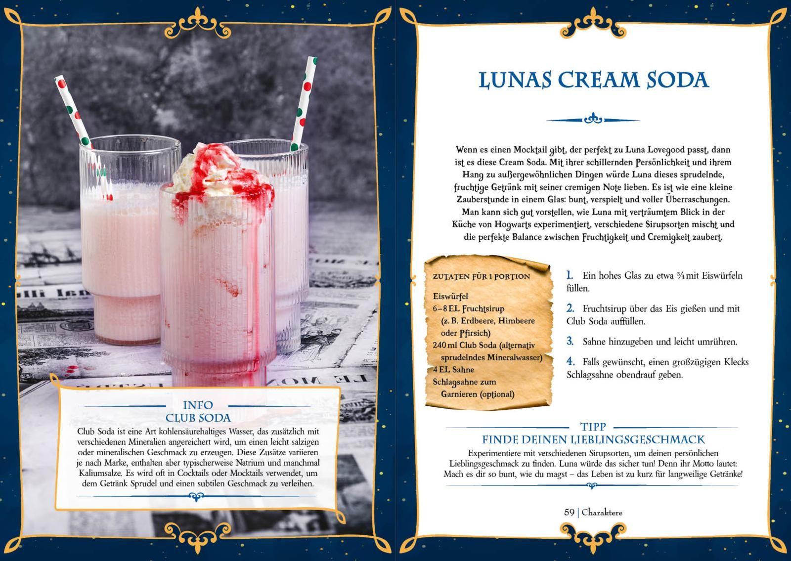 Beispielinhalt (Bild) Mocktails für Potter-Fans