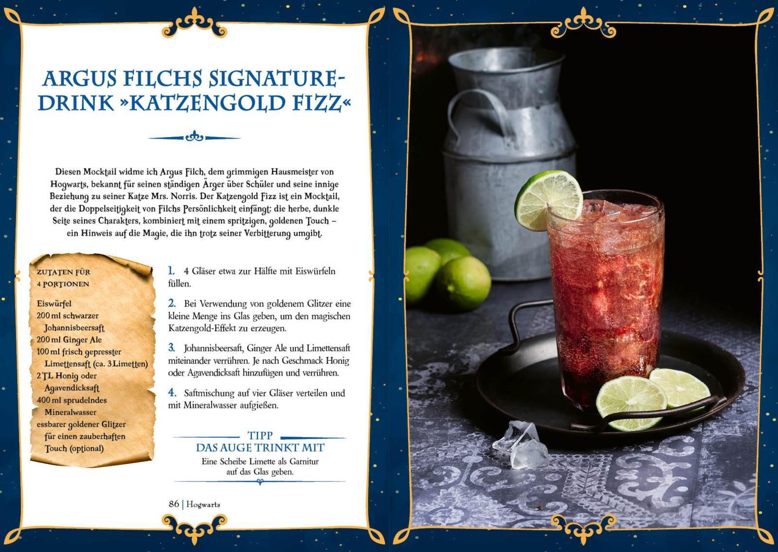 Beispielinhalt (Bild) Mocktails für Potter-Fans