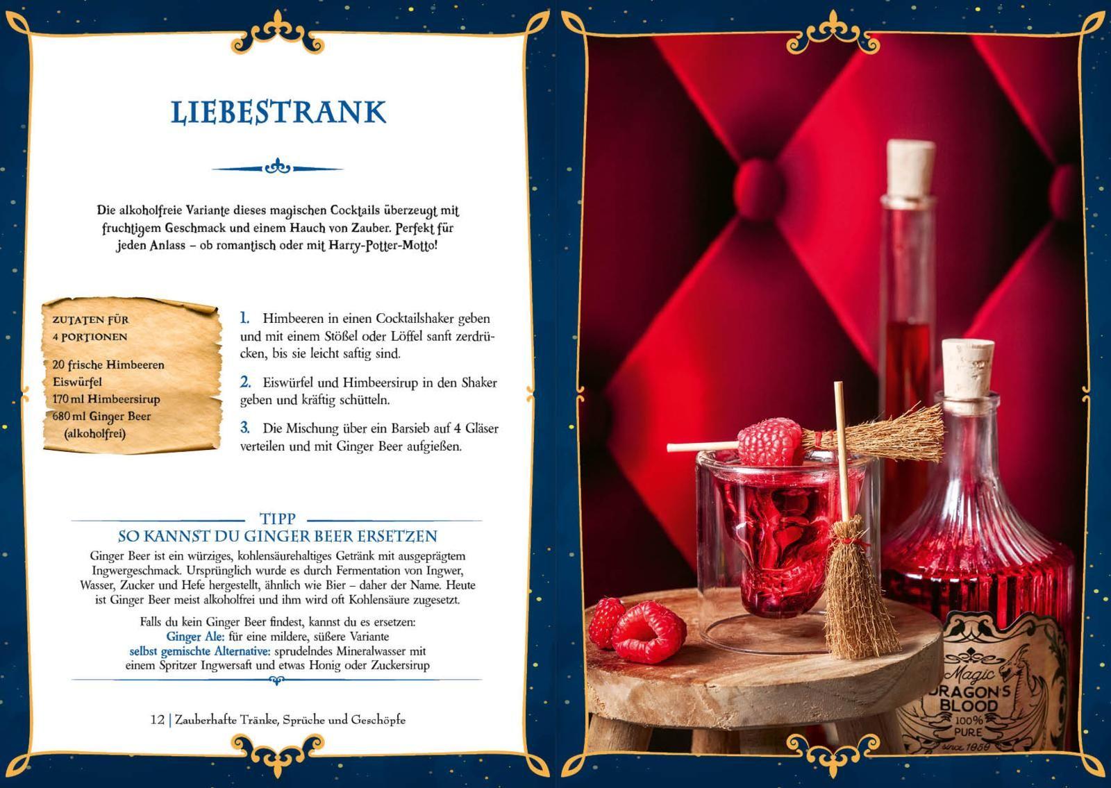 Beispielinhalt (Bild) Mocktails für Potter-Fans