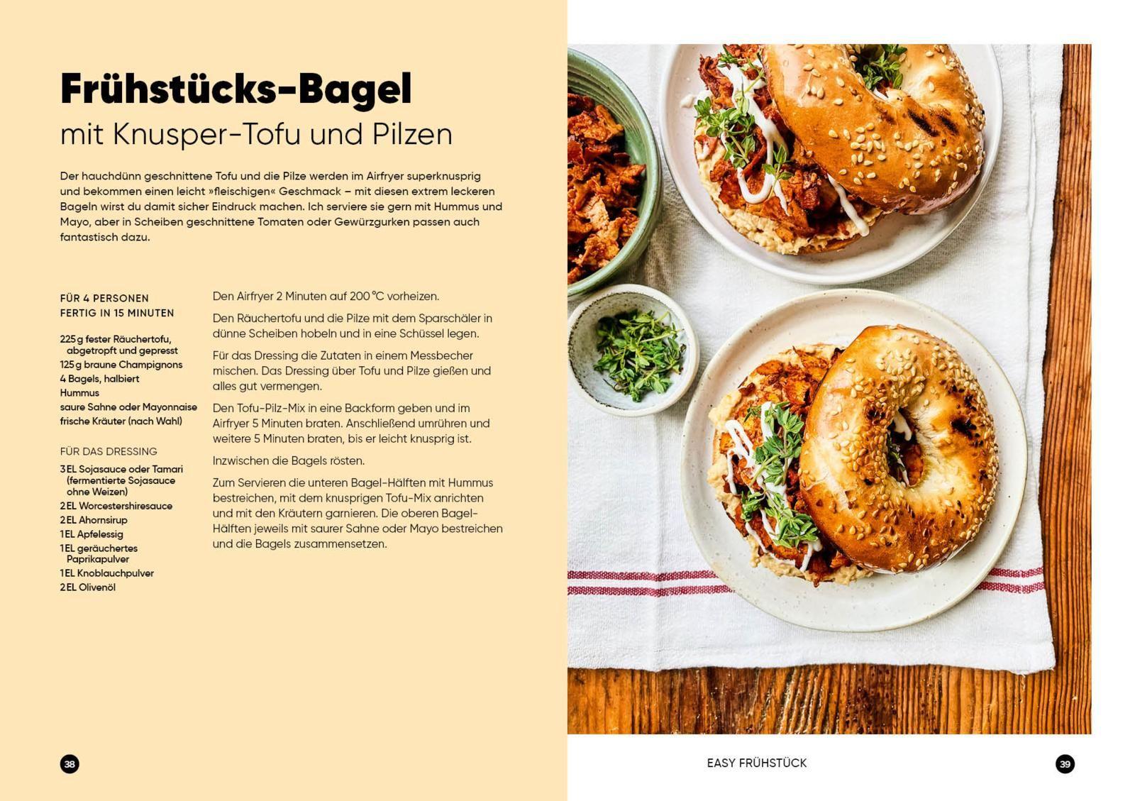 Beispielinhalt (Bild) Das Airfryer-Kochbuch: Vegan
