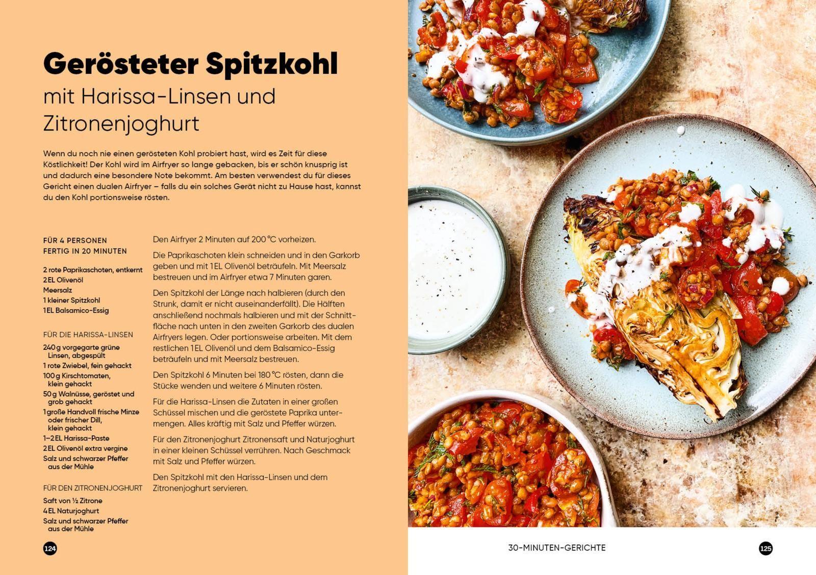 Beispielinhalt (Bild) Das Airfryer-Kochbuch: Vegan