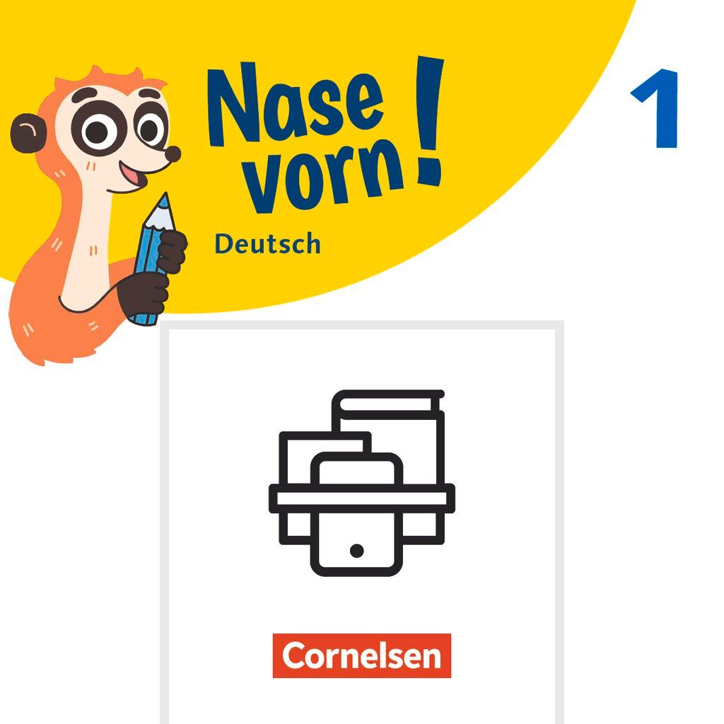 Vorderes Coverbild Nase vorn! 1. Schuljahr -Basiskompetenzen Deutsch Erstlesen - Erstlesen - Übungshefte - Silbenschwingen, Silbe, Wort und Satz - 3 Übungshefte im Paket mit Lösungen