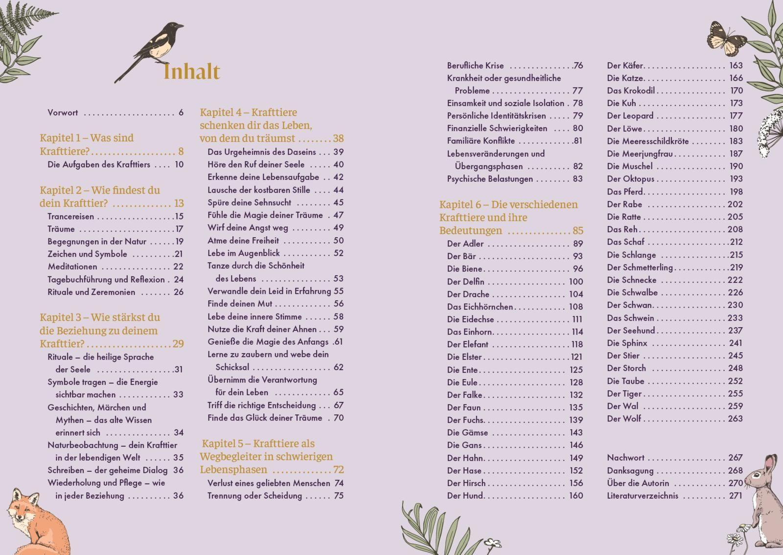 Beispielinhalt (Bild) Krafttiere - Gefährten der Seele