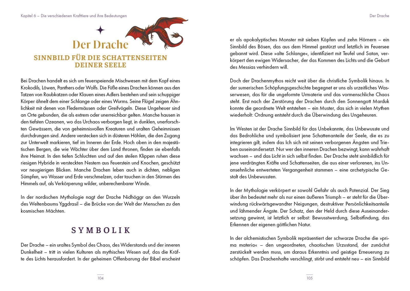 Beispielinhalt (Bild) Krafttiere - Gefährten der Seele