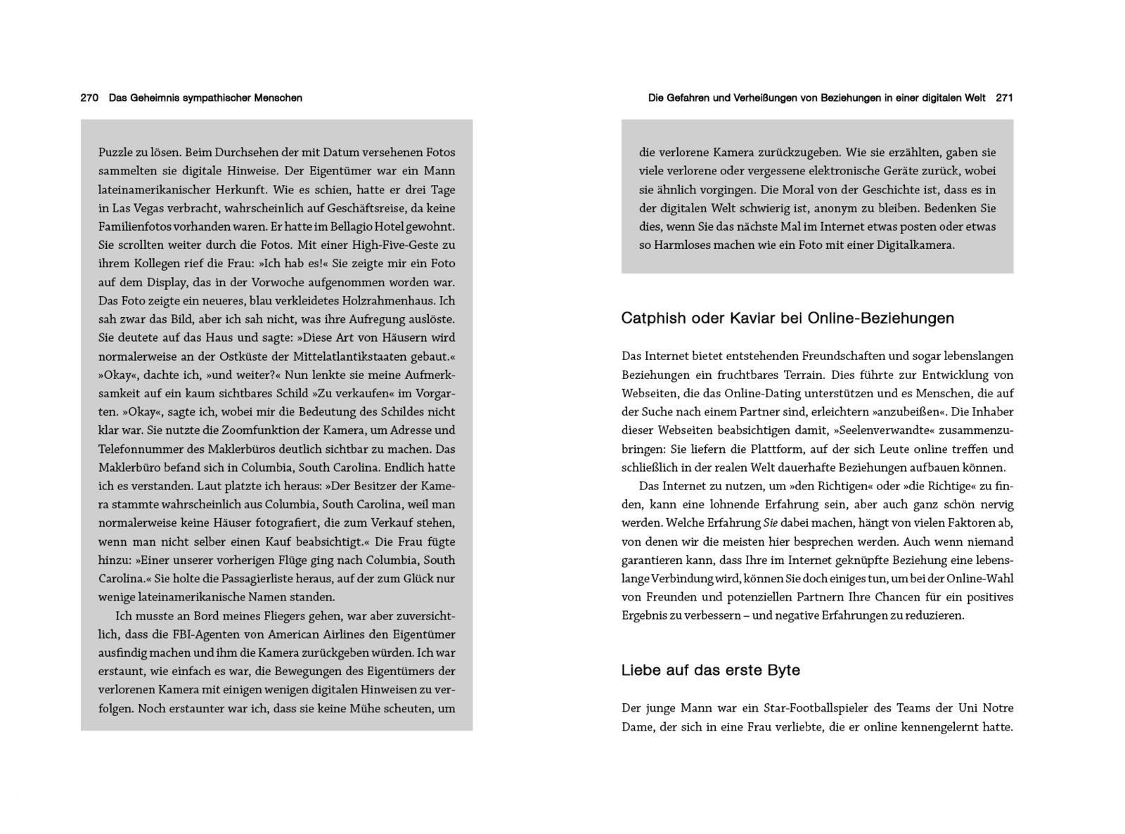 Beispielinhalt (Bild) Das Geheimnis sympathischer Menschen