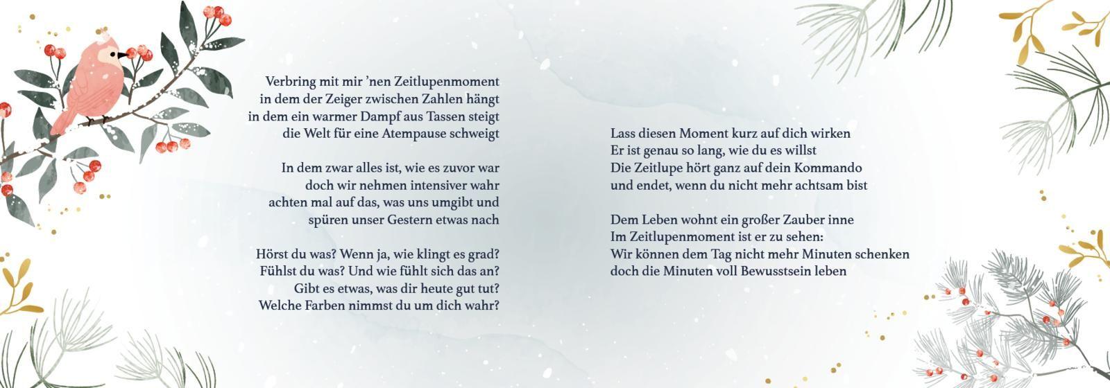 Beispielinhalt (Bild) Die Stille zwischen lauten Tagen