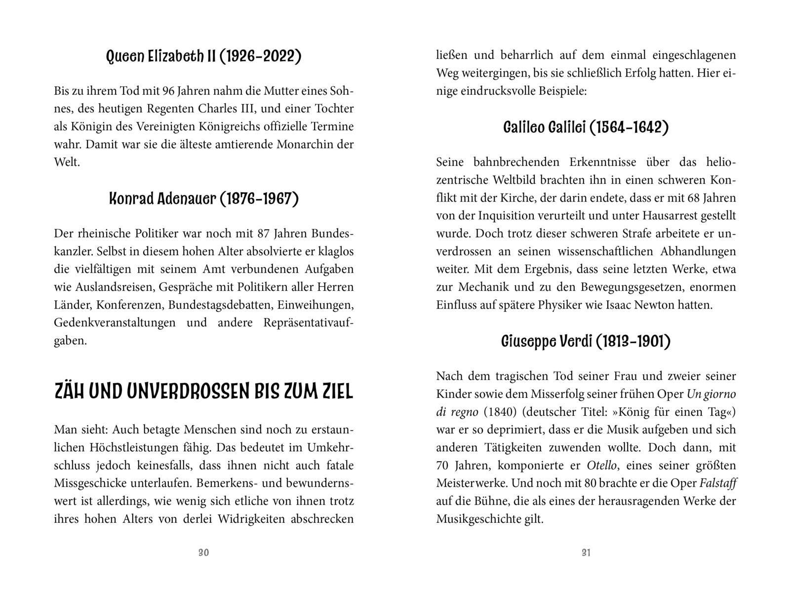 Beispielinhalt (Bild) Unnützes Wissen für Senioren