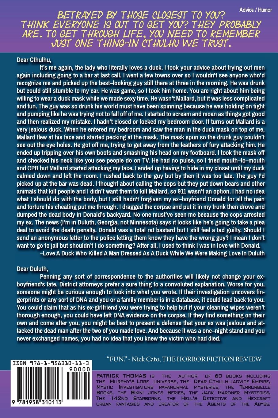 Rückseitencover In Cthulhu We Trust