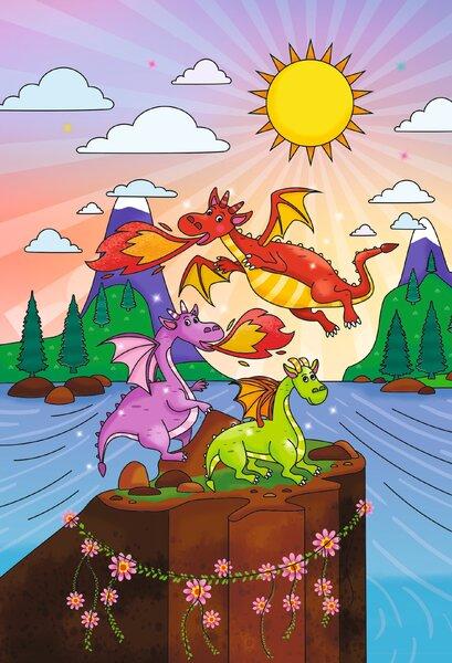 Beispielinhalt (Bild) Magic Water Colouring - Drachen