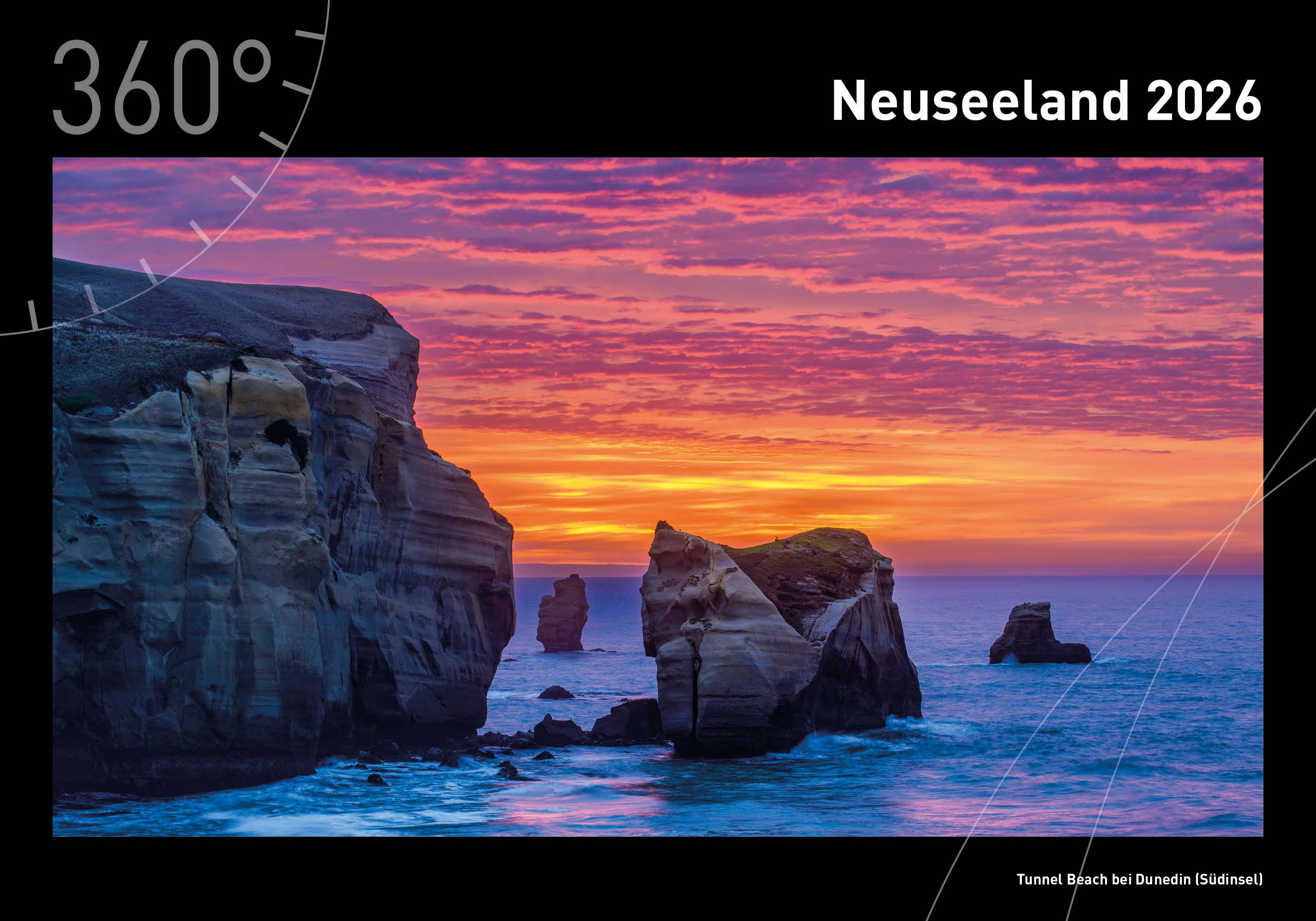 Vorderes Coverbild Neuseeland Premiumkalender 2026