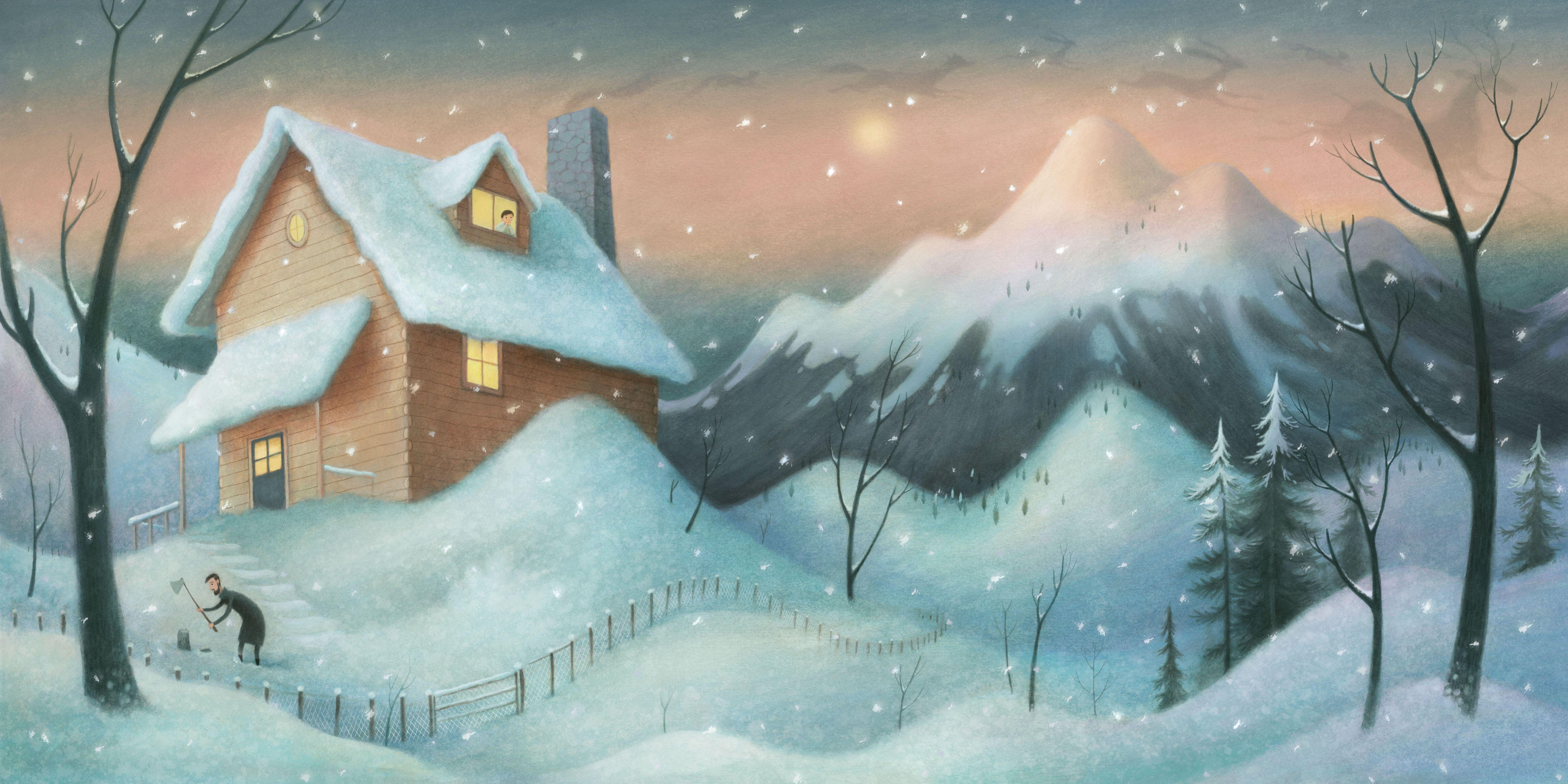 Beispielinhalt (Bild) Es war einmal ein Schneesturm