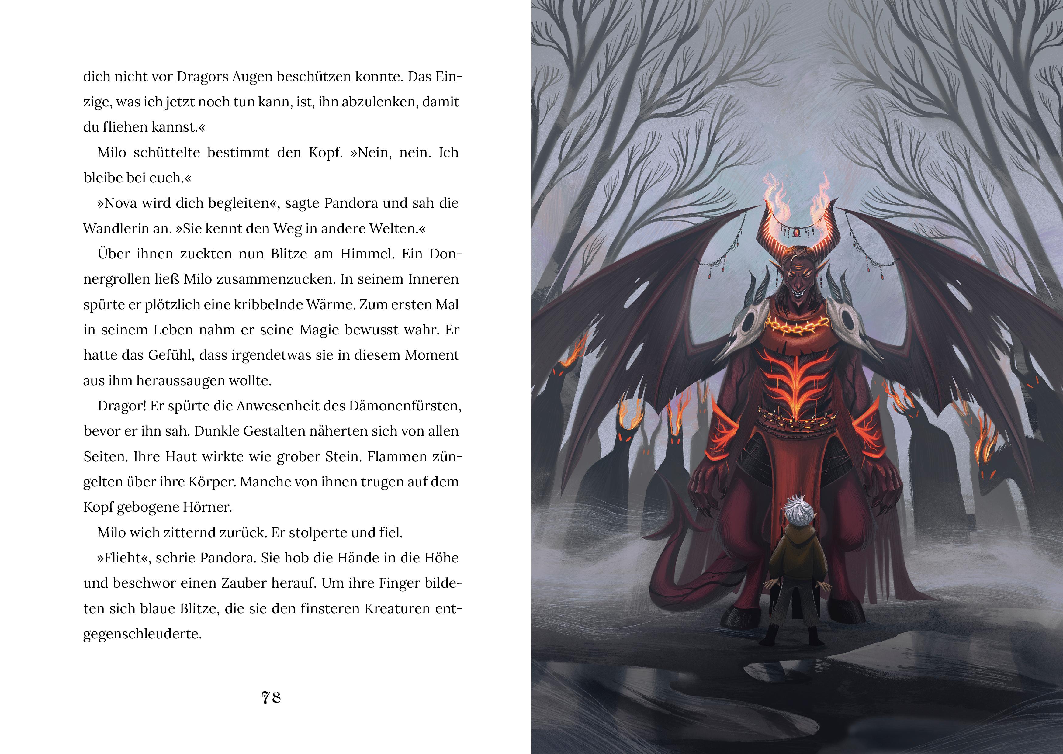 Beispielinhalt (Bild) Dein magisches Buch. Fantasy, die Achtsamkeit & Selbstbewusstsein stärkt. Kinderbuch ab 8 Jahren
