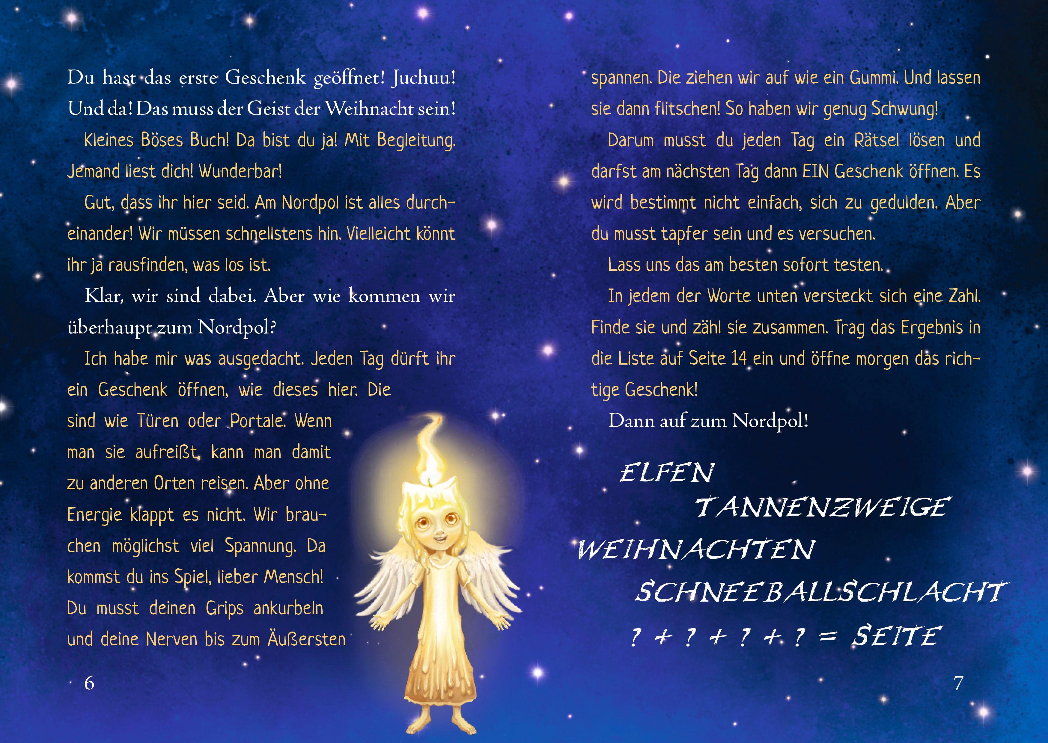 Beispielinhalt (Bild) Das kleine Böse Buch - Adventskalender (Das kleine Böse Buch)