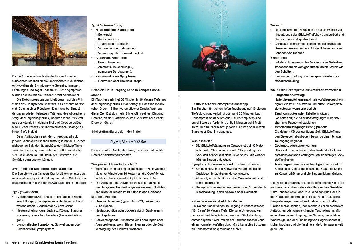 Beispielinhalt (Bild) Das ultimative Taucherhandbuch