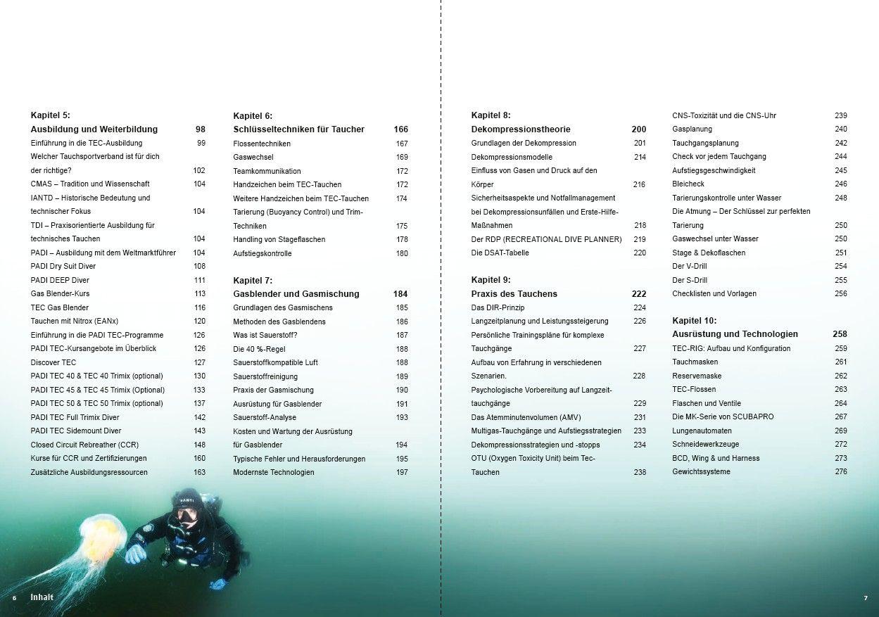 Beispielinhalt (Bild) Das ultimative Taucherhandbuch