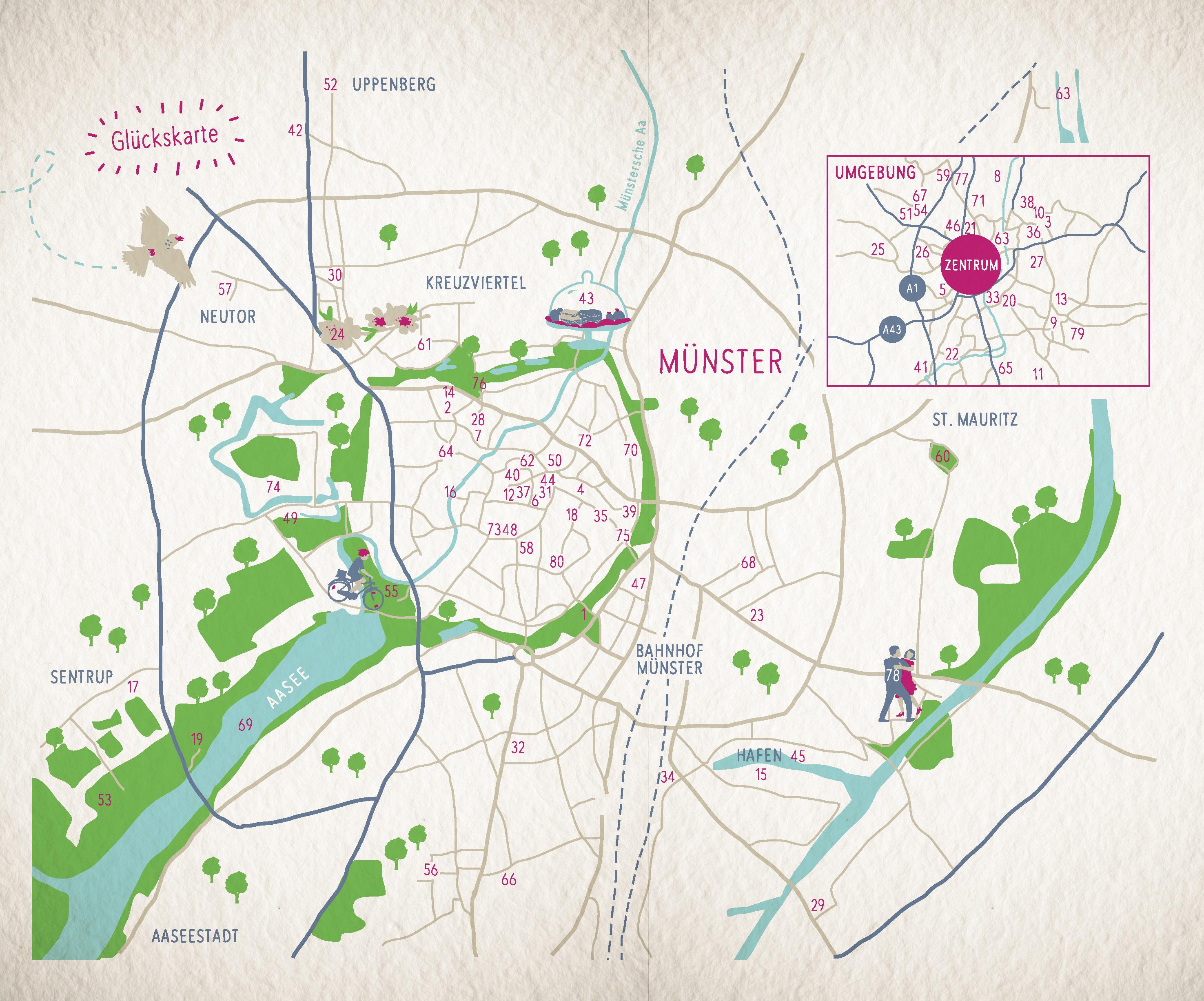 Beispielinhalt (Bild) Glücksorte in Münster