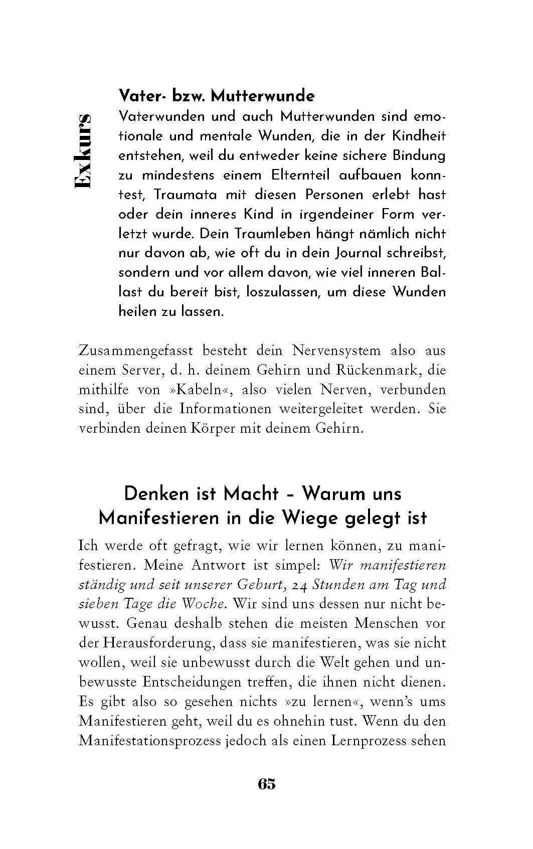 Beispielinhalt (Bild) Manifestieren - BESTSELLER BÖRSENBLATT 2025