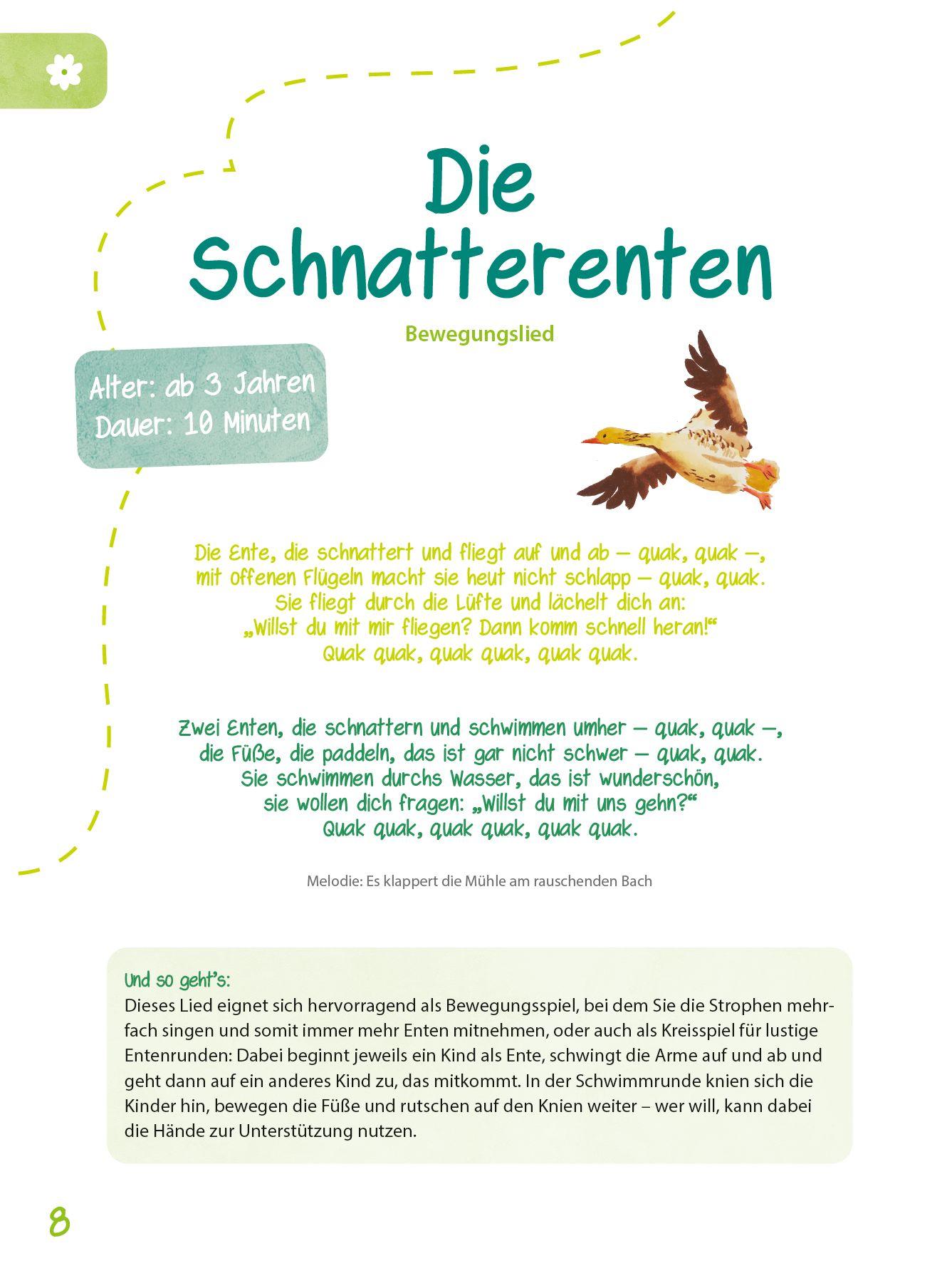 Beispielinhalt (Bild) Das Kita-Jahreszeitenbuch: Bewegungspiele & Mitmachideen