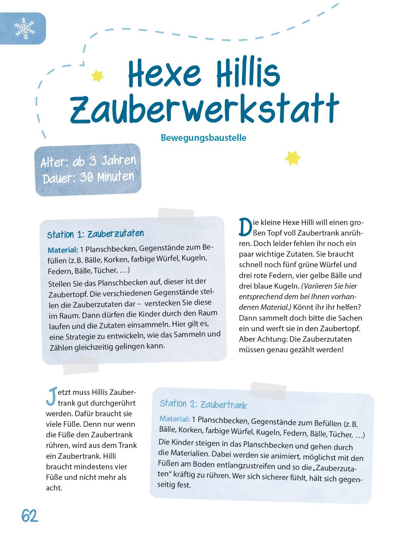 Beispielinhalt (Bild) Das Kita-Jahreszeitenbuch: Bewegungspiele & Mitmachideen