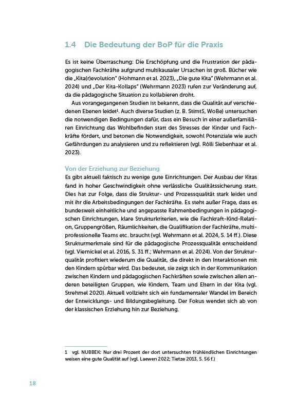 Beispielinhalt (Bild) Bedürfnisorientierte Pädagogik (BoP) verstehen, einordnen, anwenden