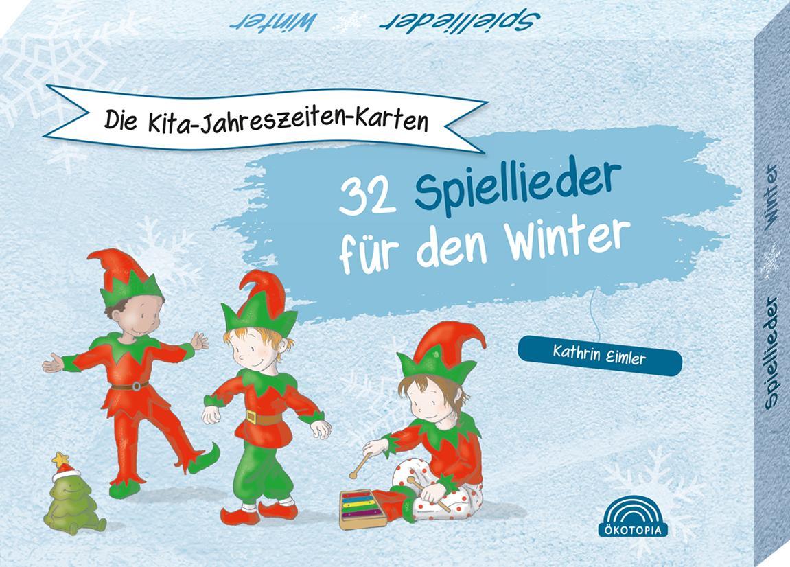 Vorderes Coverbild Die Kita-Jahreszeiten-Karten: 32 Spiellieder für den Winter