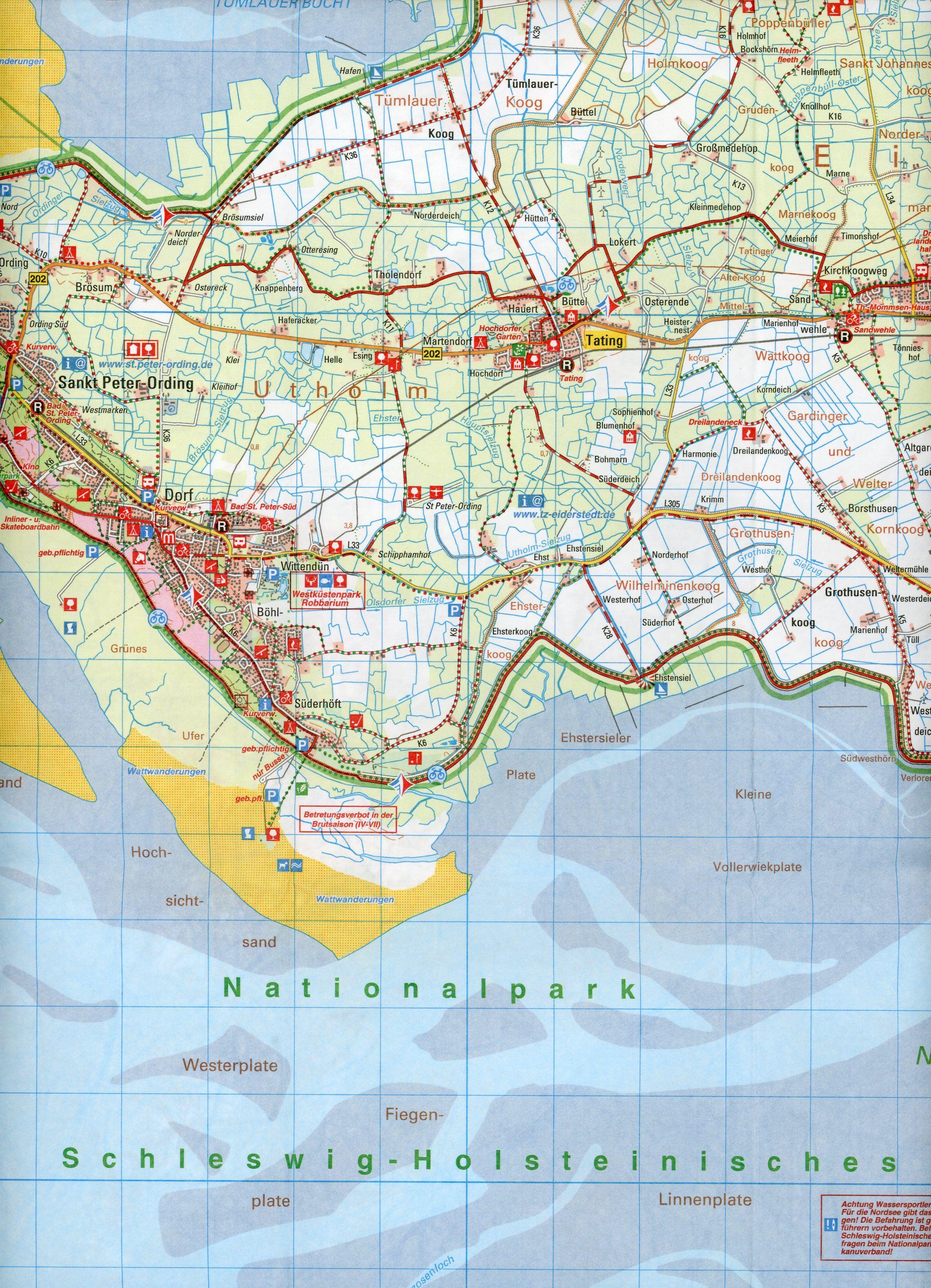 Beispielinhalt (Bild) Husum - Heide Wander- und Freizeitkarte 1:50 000