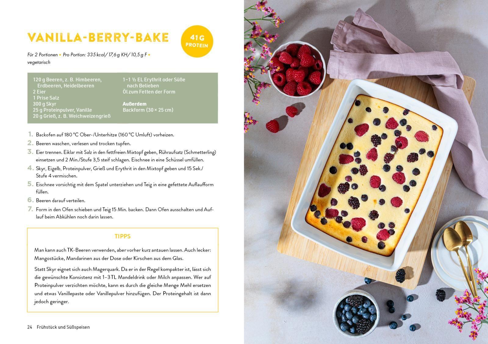 Beispielinhalt (Bild) Das geniale High-Protein-Kochbuch für den Thermomix®