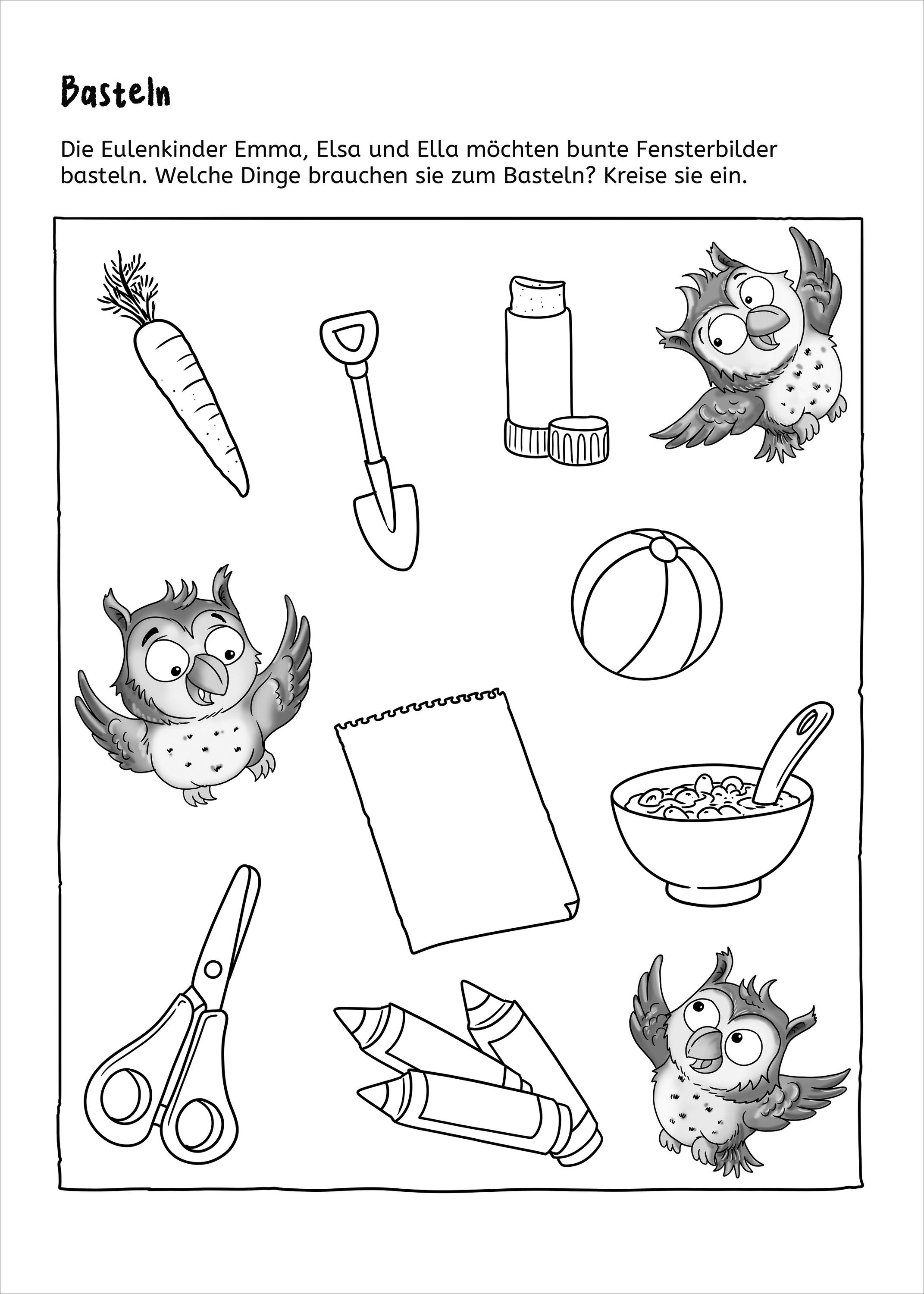Beispielinhalt (Bild) LERNSTERN. Mein eulenschlaues Kindergartenbuch